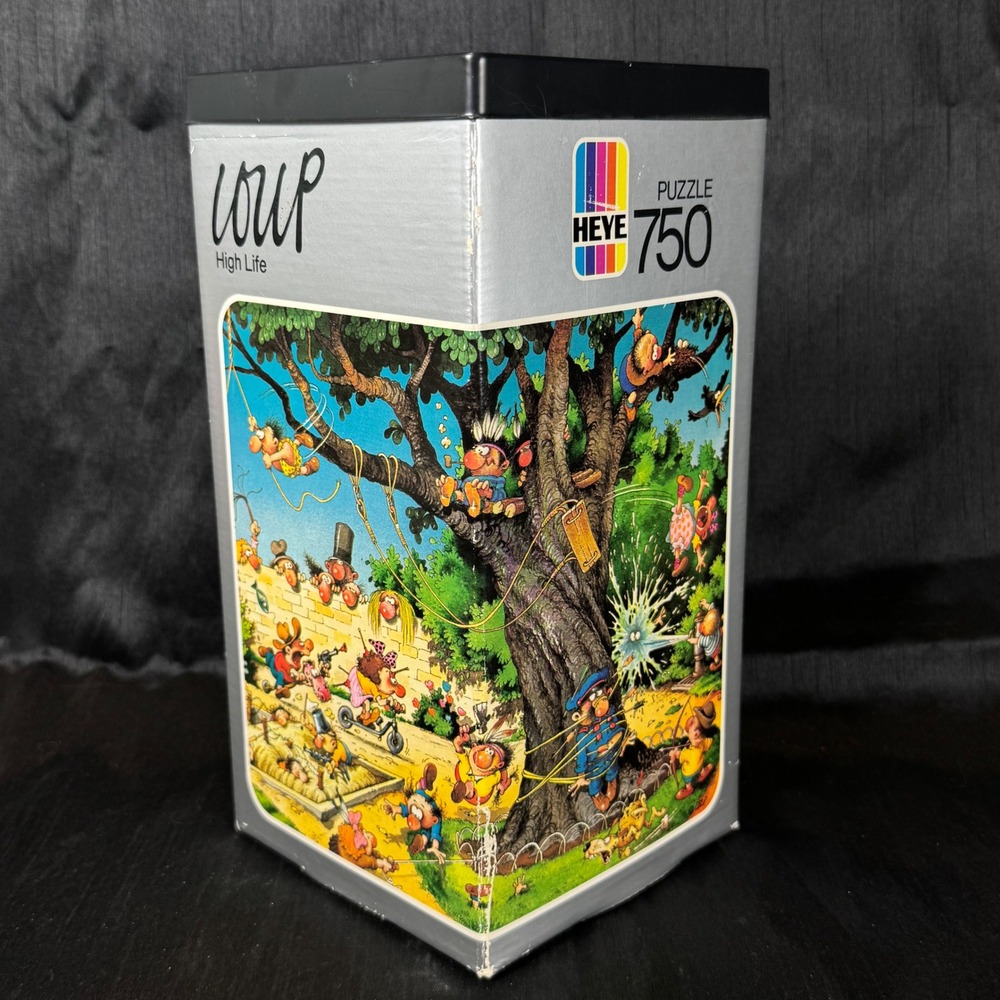 Heye Loup 1974 High Life 750 pc Puzzle Germany Vintage Triangular Box 8518